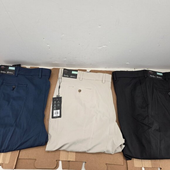 Walter Hagen Perfect 11 Golf Pants Men’s Navy  Khaki Black 3 of  44 x 32 - Picture 1 of 16